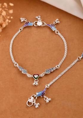 Silver Stainless Steel Anklet