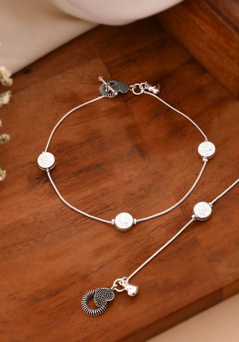 Silver Stainless Steel Anklet