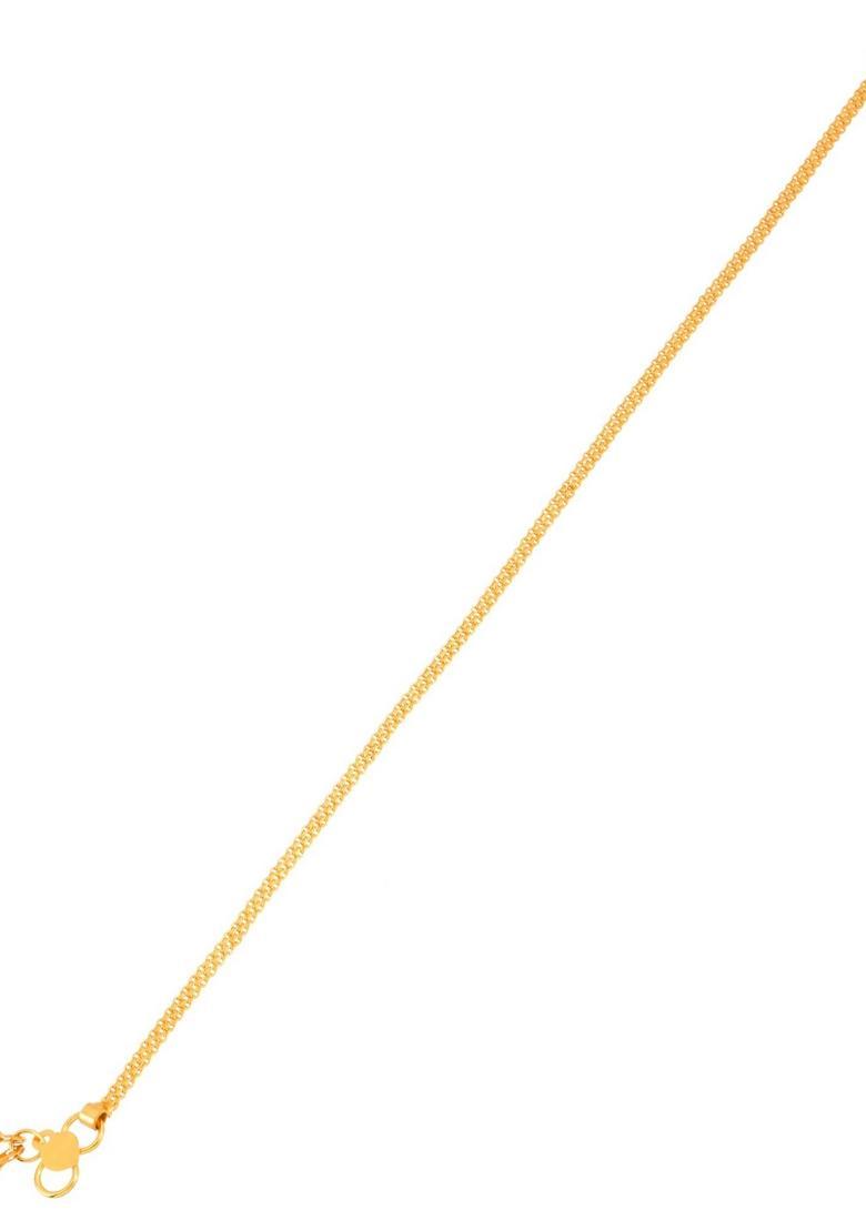 Gold Stainless Steel Anklet - Indya