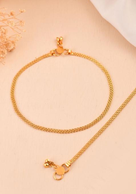 Gold Stainless Steel Anklet