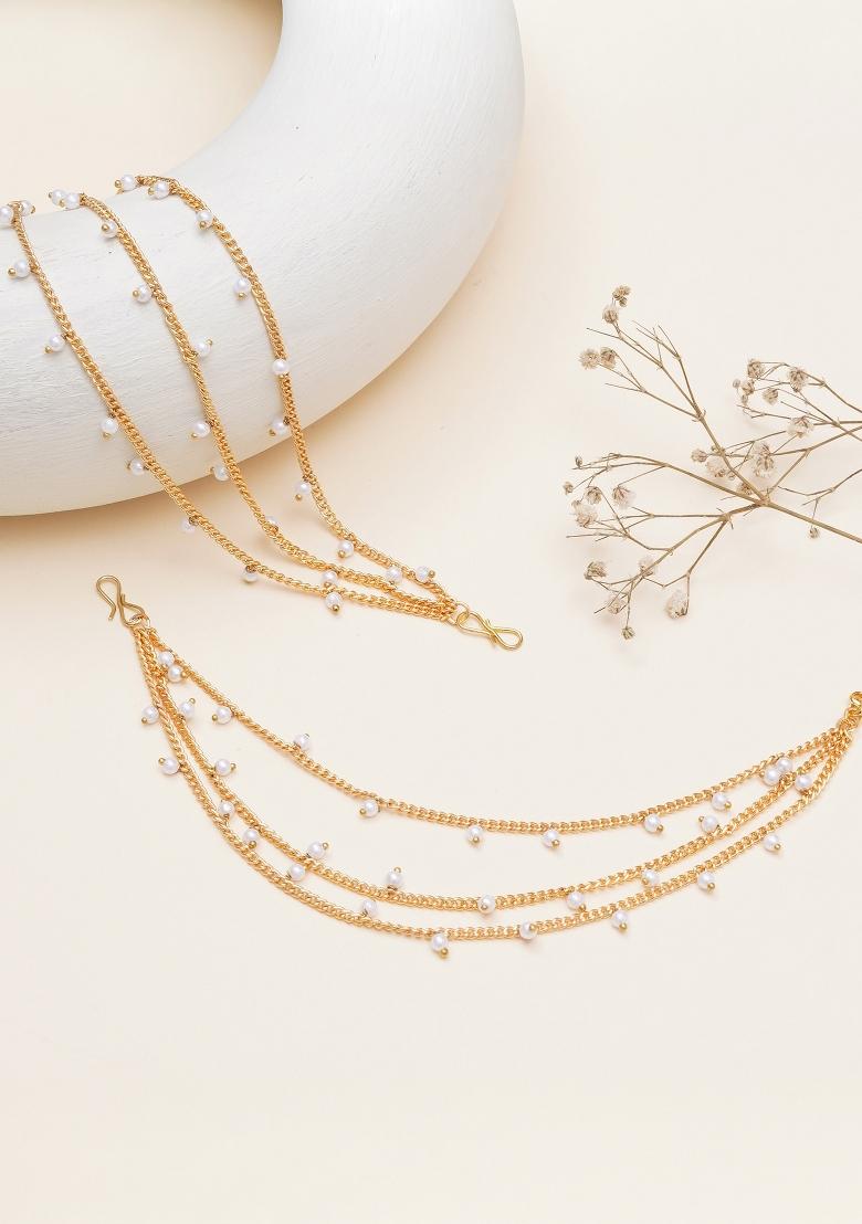 Golden  Alloy Head Accessories - Indya