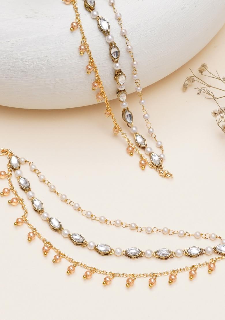 Golden  Alloy Head Accessories - Indya