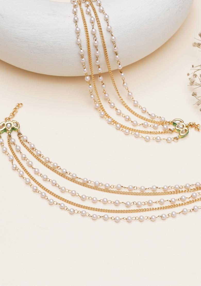 Golden  Alloy Head Accessories - Indya
