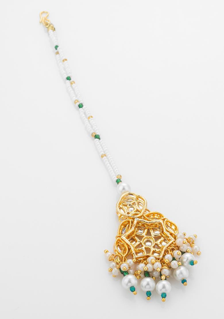 Multicolor Kundan Alloy Kundan Mangtikka - Indya
