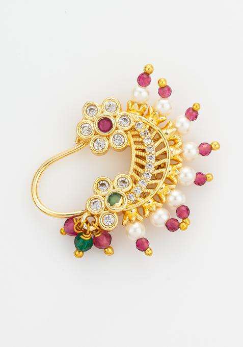 Multicolor Beads Alloy Nath