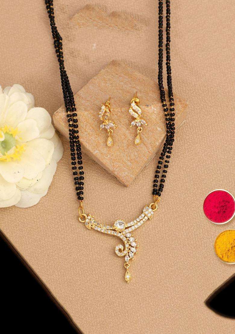 White Brass Mangalsutra - Indya