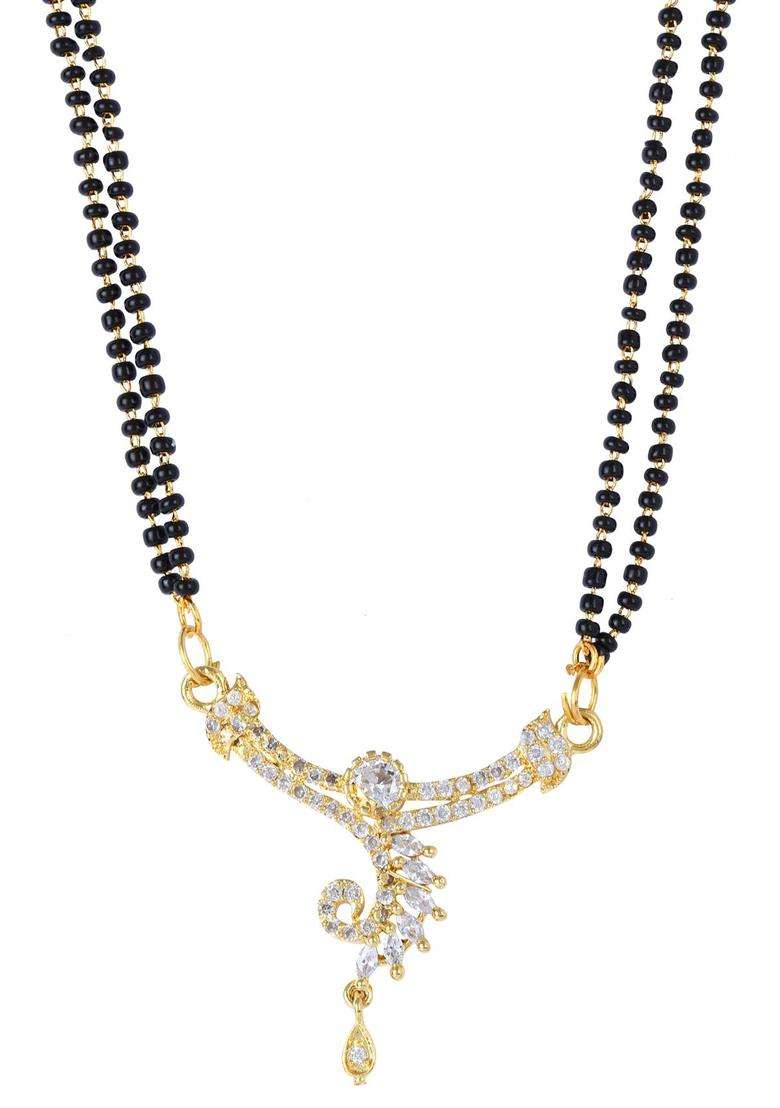 White Brass Mangalsutra - Indya