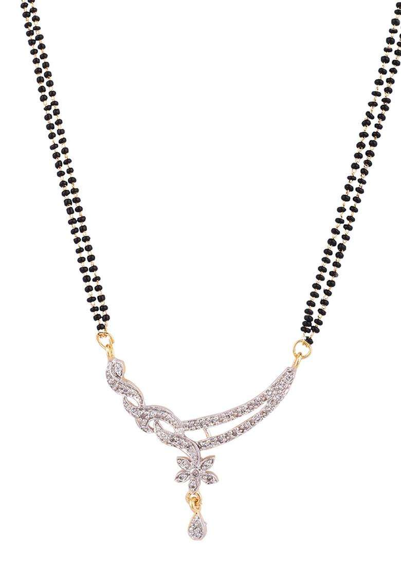 White Brass Mangalsutra - Indya