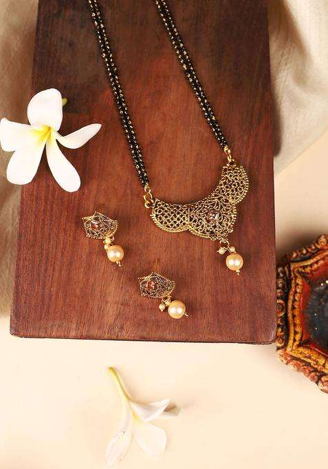 Golden Brass Mangalsutra
