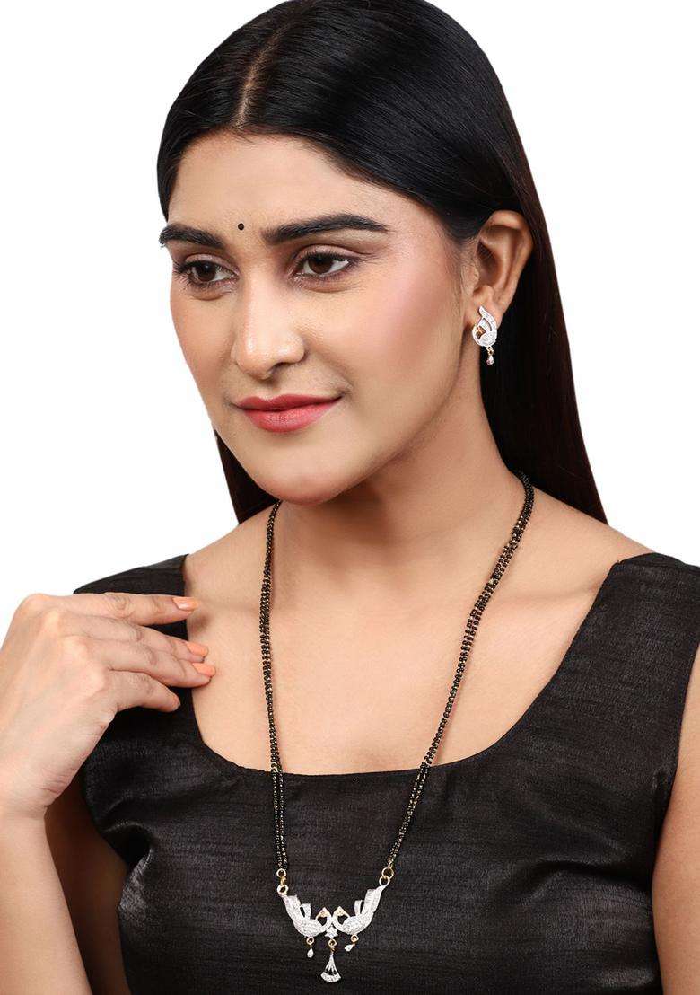 White Brass Mangalsutra - Indya