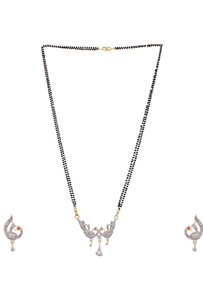 White Brass Mangalsutra - Indya