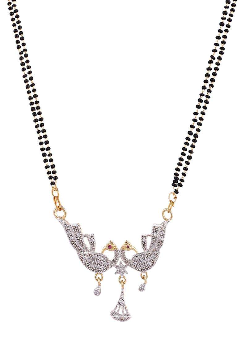 White Brass Mangalsutra - Indya