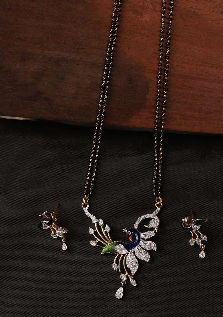 White Brass Mangalsutra - Indya