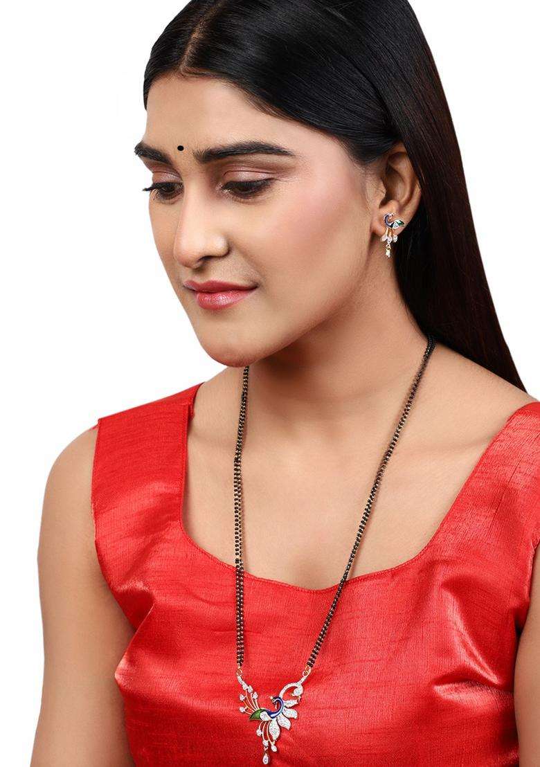 White Brass Mangalsutra - Indya