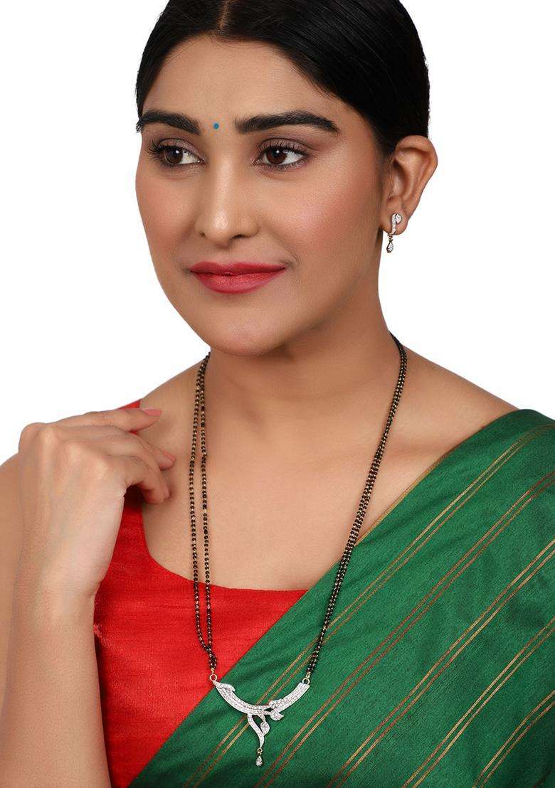 White Brass Mangalsutra - Indya