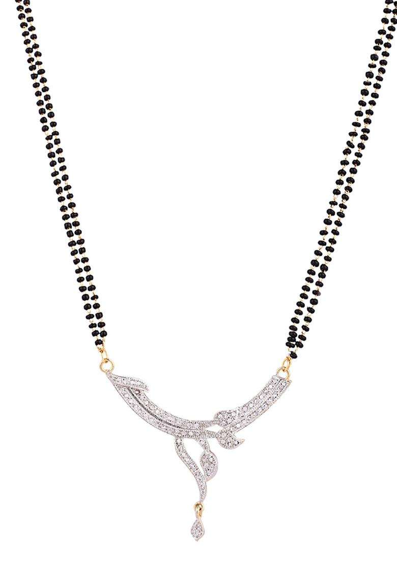 White Brass Mangalsutra - Indya