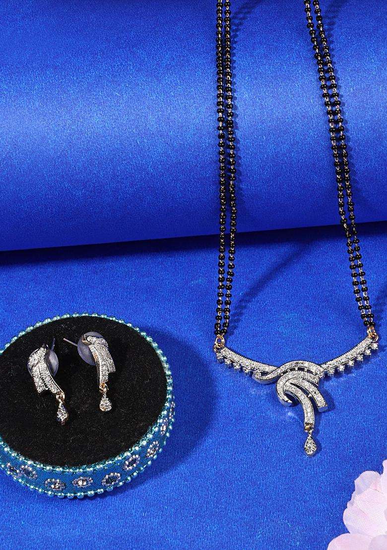 White Brass Mangalsutra - Indya