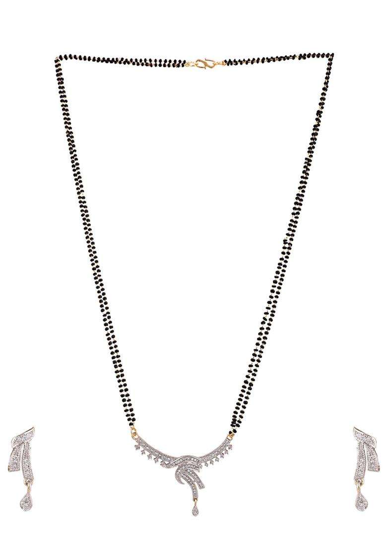 White Brass Mangalsutra - Indya