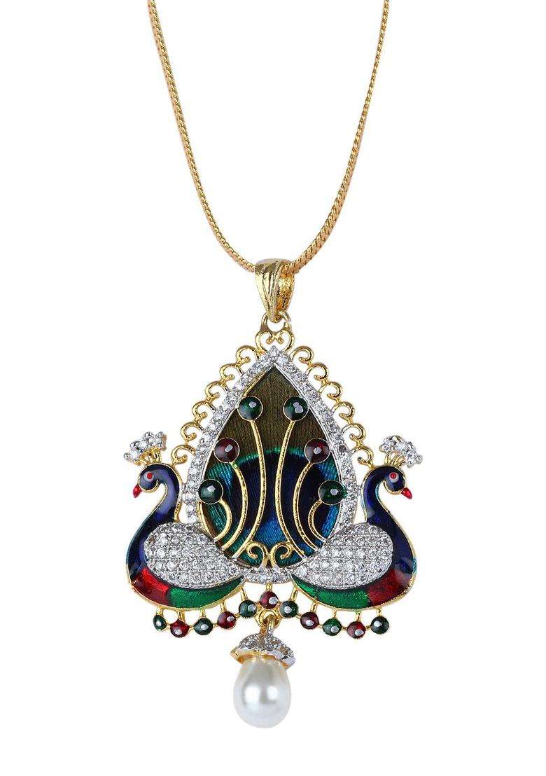 Multicolor Brass Mangalsutra - Indya