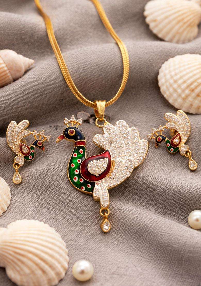 Multicolor Brass Mangalsutra - Indya