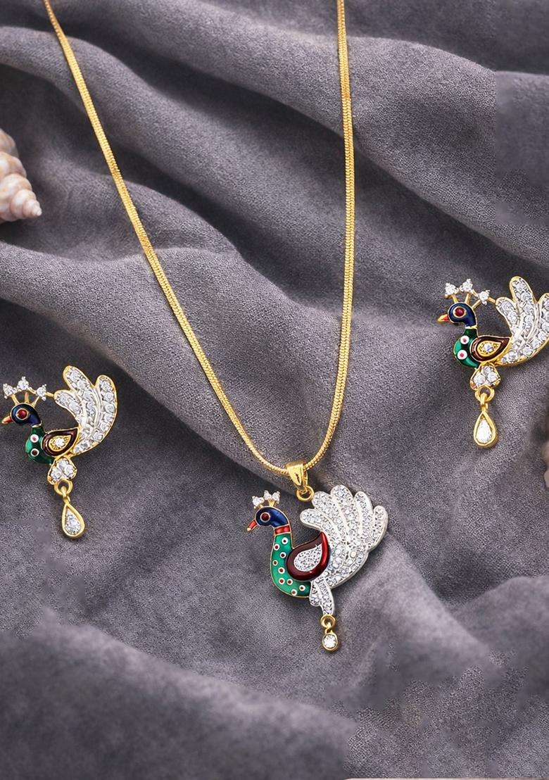 Multicolor Brass Mangalsutra - Indya