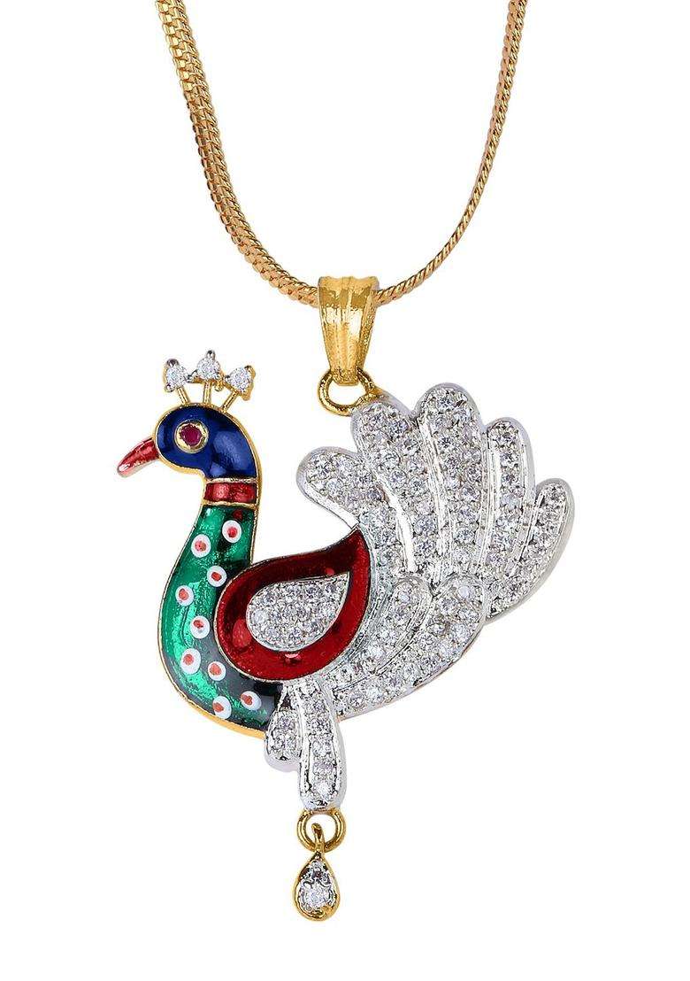 Multicolor Brass Mangalsutra - Indya