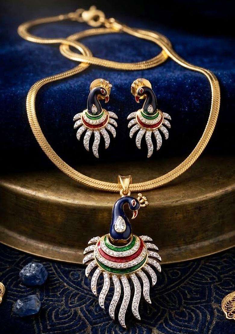 Multicolor Brass Mangalsutra - Indya