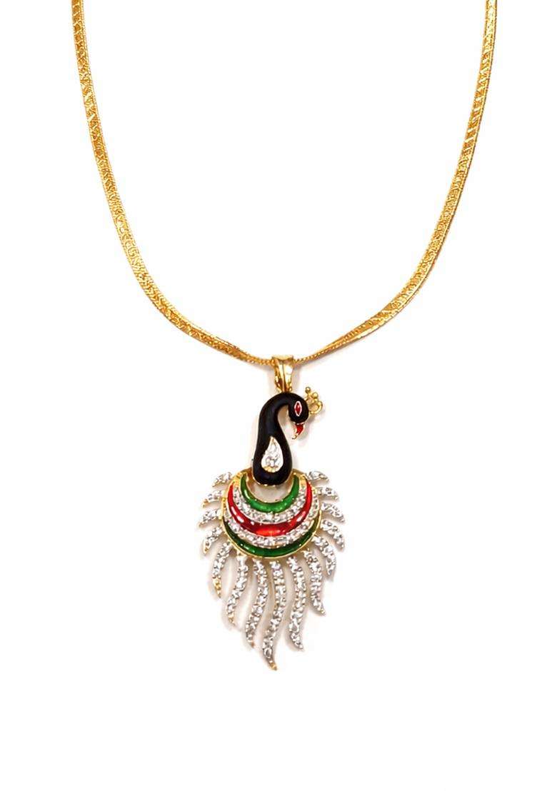 Multicolor Brass Mangalsutra - Indya