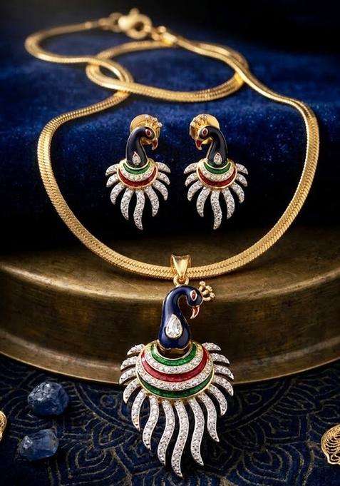 Multicolor Brass Mangalsutra