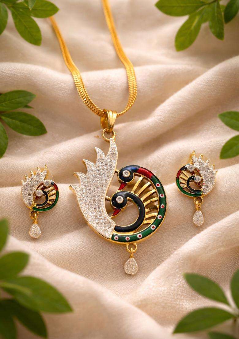 Multicolor Brass Mangalsutra - Indya