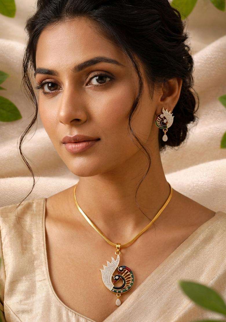 Multicolor Brass Mangalsutra - Indya