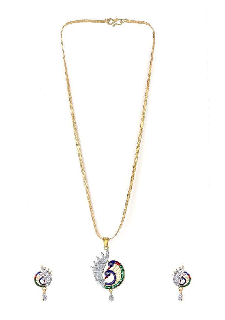 Multicolor Brass Mangalsutra - Indya