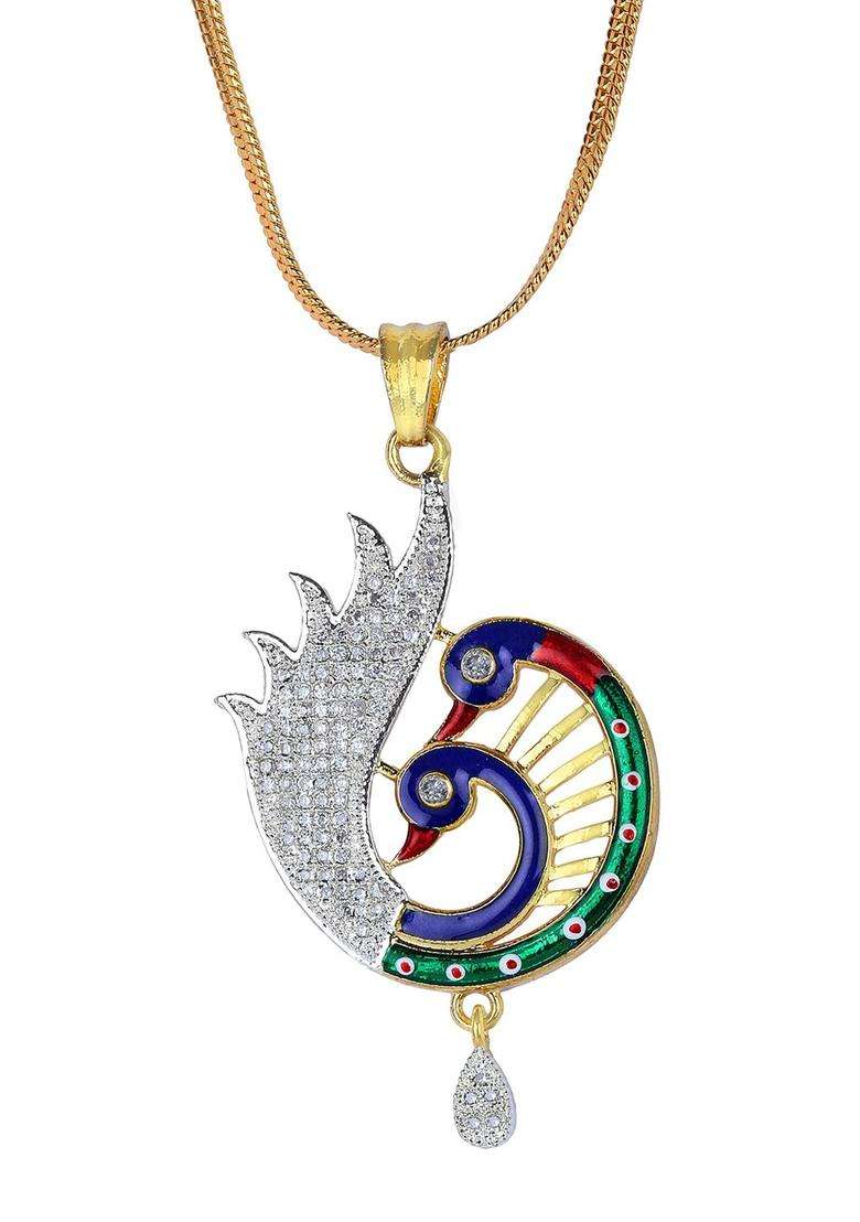 Multicolor Brass Mangalsutra - Indya