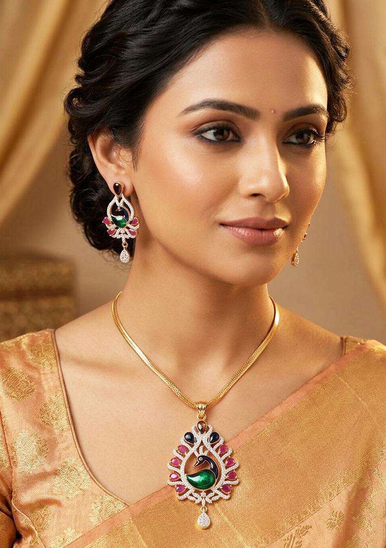 Multicolor Brass Mangalsutra - Indya