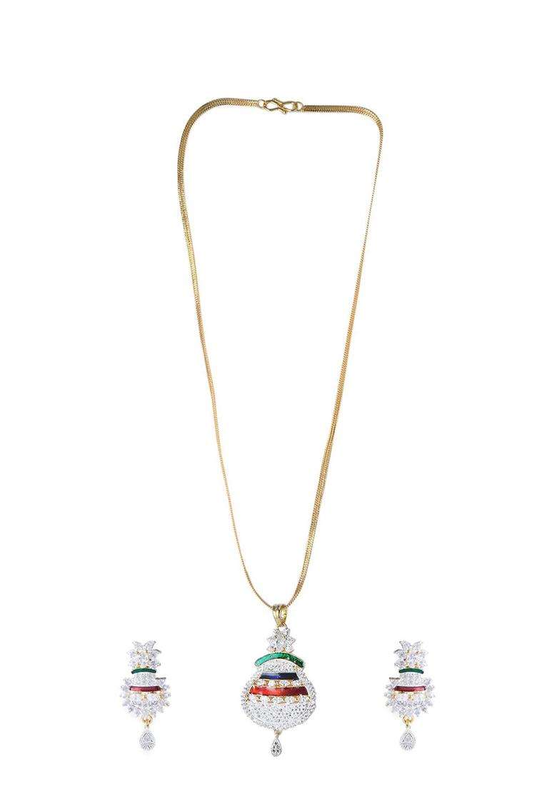 Multicolor Brass Mangalsutra - Indya