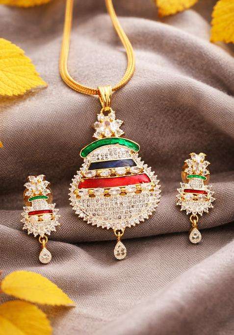 Multicolor Brass Mangalsutra