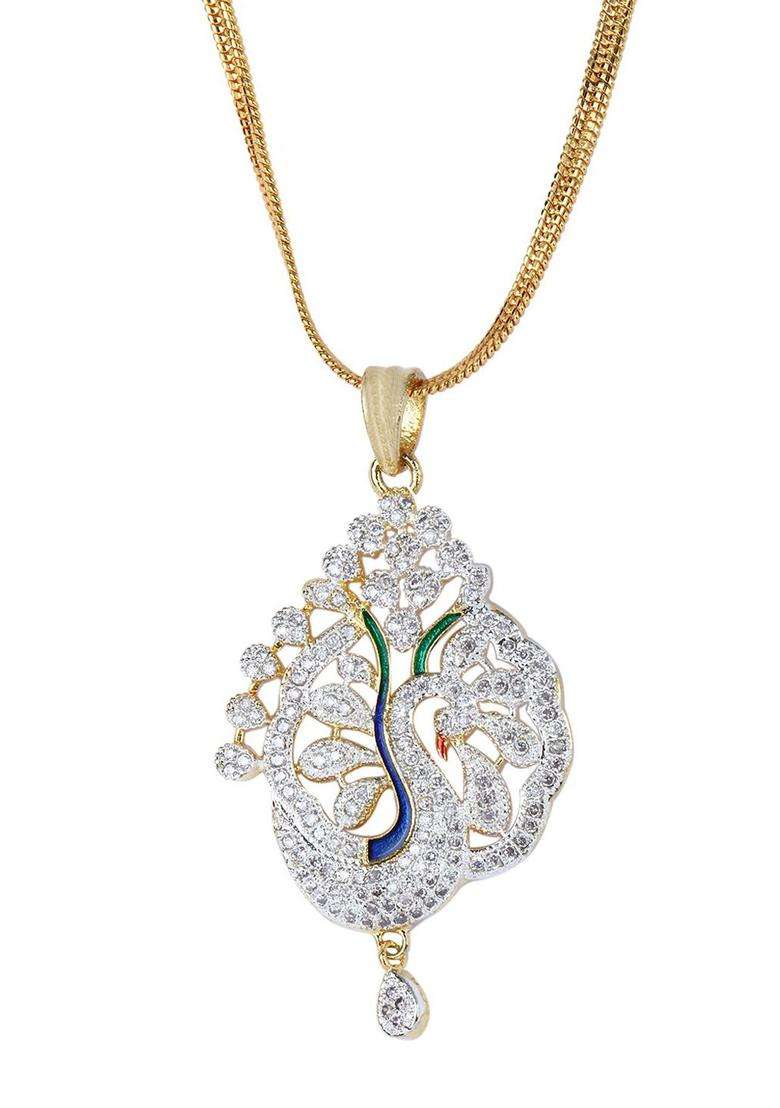 Multicolor Brass Mangalsutra - Indya