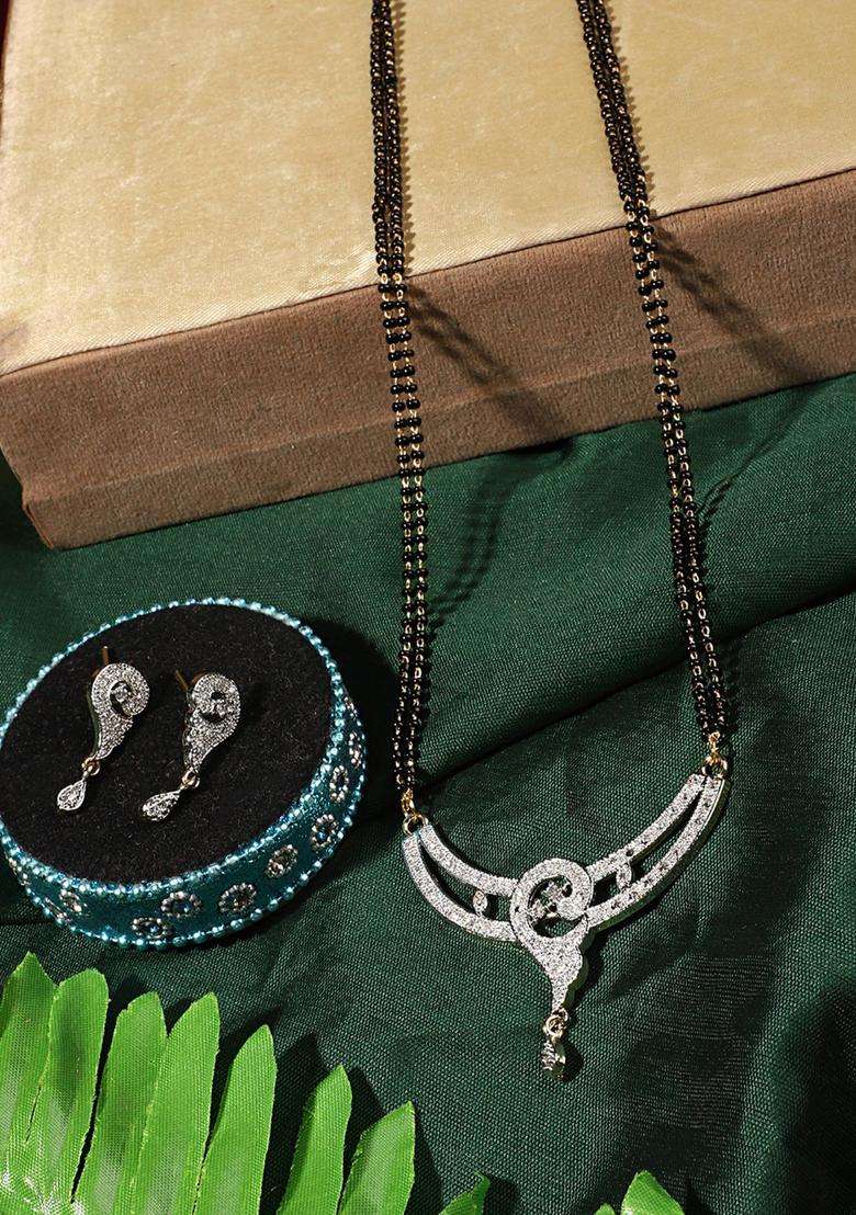 White Brass Mangalsutra - Indya