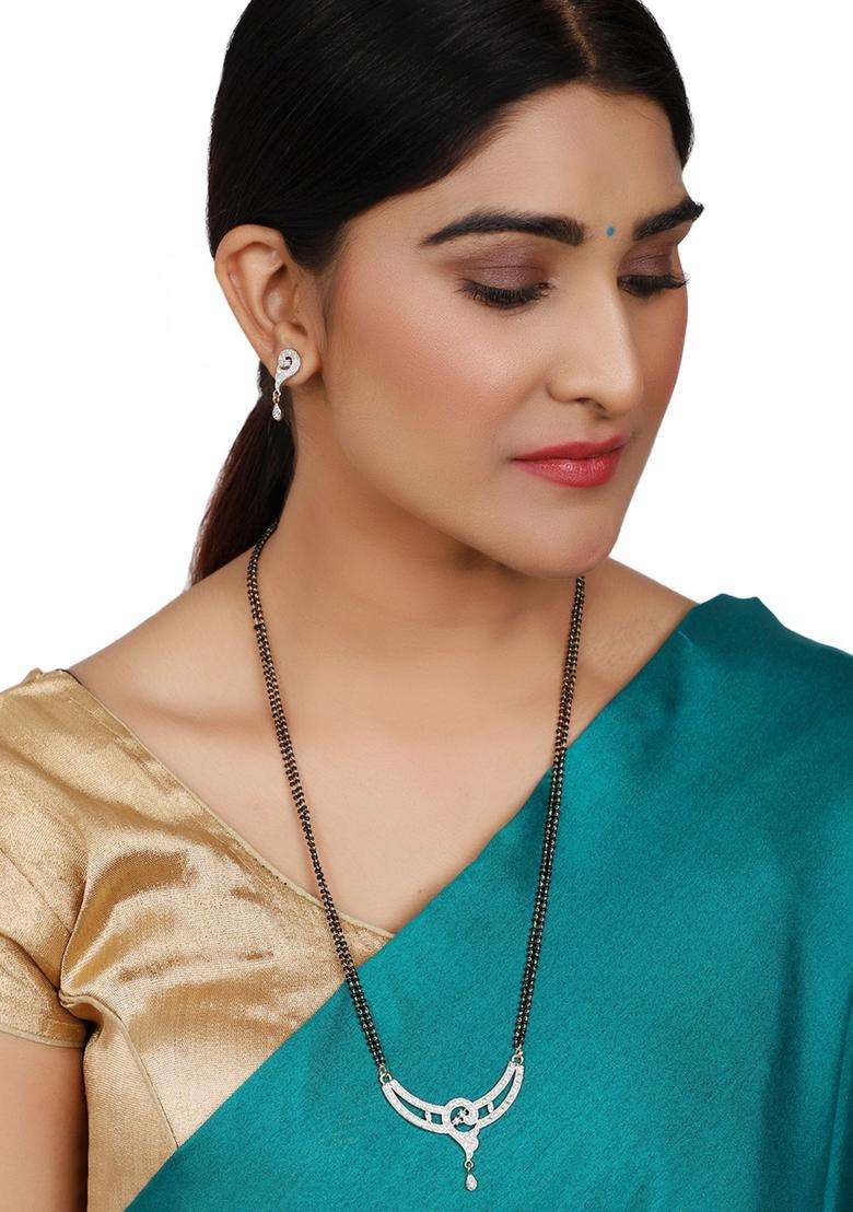 White Brass Mangalsutra - Indya