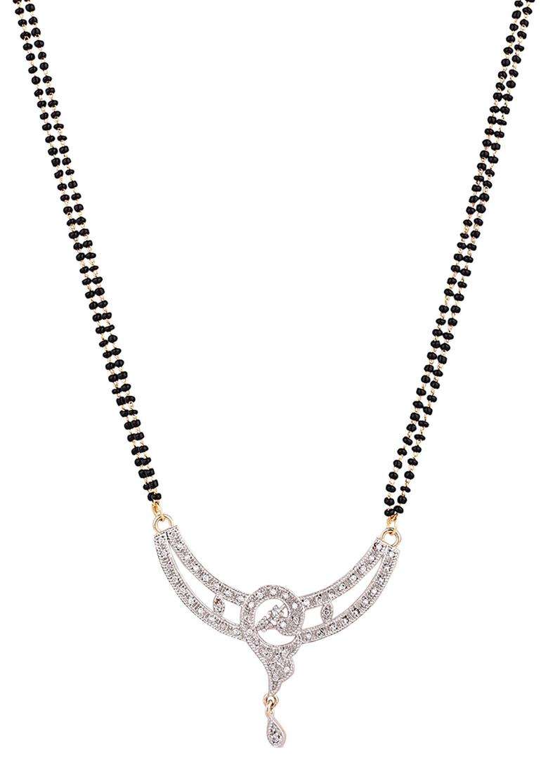 White Brass Mangalsutra - Indya