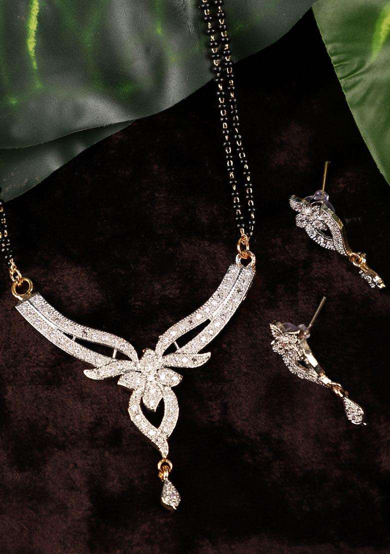 White Brass Mangalsutra - Indya