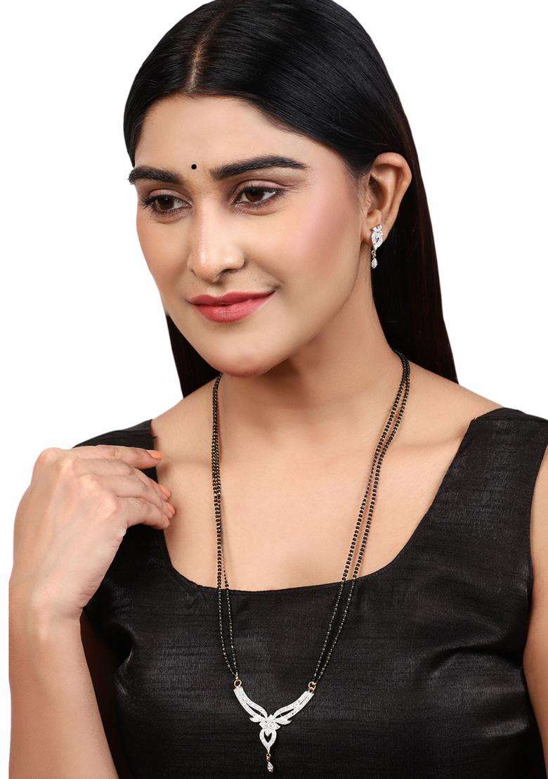 White Brass Mangalsutra - Indya