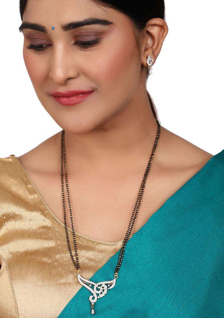 White Brass Mangalsutra - Indya