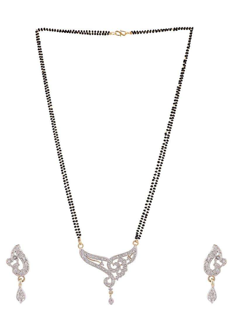 White Brass Mangalsutra - Indya