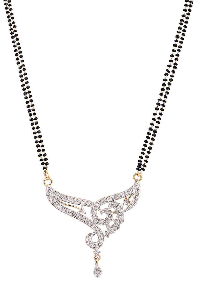 White Brass Mangalsutra - Indya