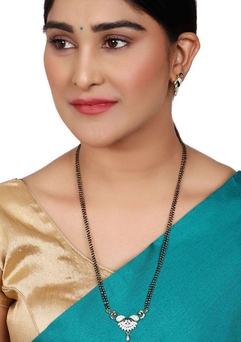 White Brass Mangalsutra - Indya