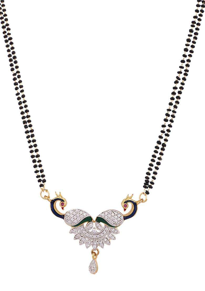 White Brass Mangalsutra - Indya