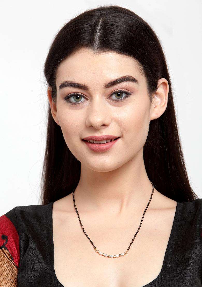 Golden Brass Mangalsutra - Indya