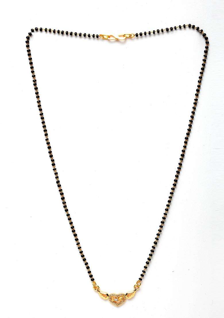 Golden Brass Mangalsutra - Indya