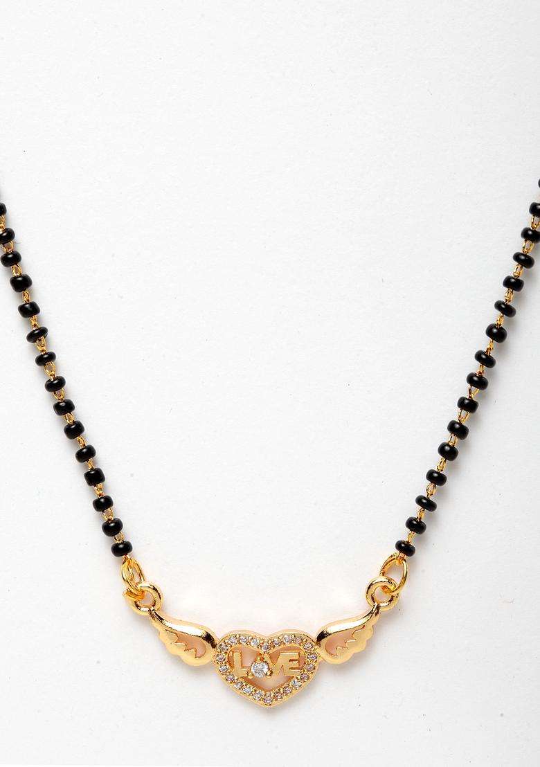 Golden Brass Mangalsutra - Indya